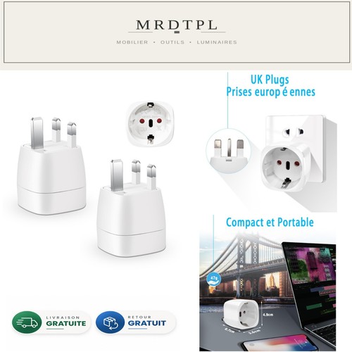 Adaptateur prise anglaise - , uk