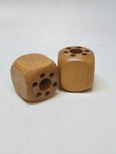 2 Cubes En Bois Porte Stylos