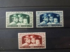 timbres Belgique : 1935 COB n° 404, 405, 406  Pour l'enfant NEUF **