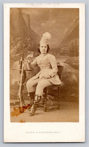 Cdv 1865 femme costume - cdv,