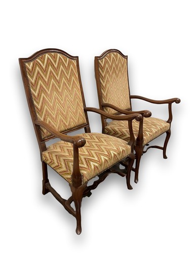 Paire fauteuils baroque - fauteuils.,