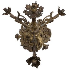 Antique Louis XV style bronze chandelier. Weight 5.8 kg. To clean and reelectrify