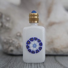 5.7 cm, empty perfume miniature, glass bottle Murine decor from Venice