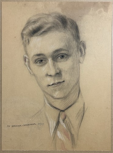 Original male portrait pencil - portrait,