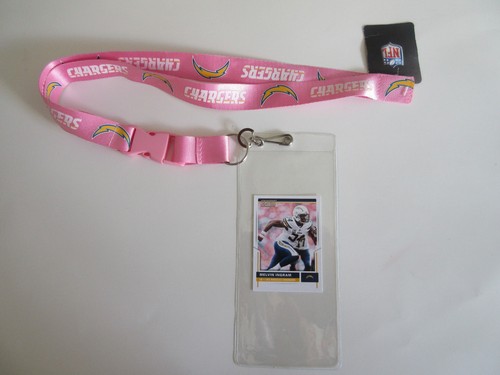 Chargers pink lanyard - l.a.,