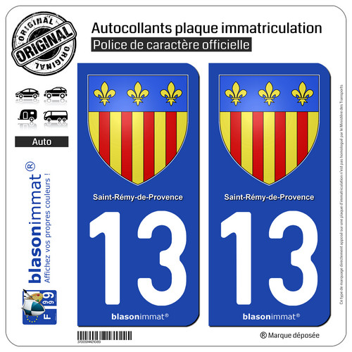 Blasons plaque auto 13 - plaque, |