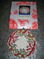 Baroque Holiday Christmas Omnibus Collection International Canape Plate NEW