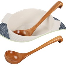 Louche à soupe en bois