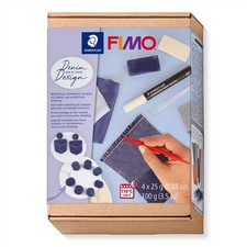 [8025 HTC2] FIMO SOFT Kit de pâte à modeler JEANS EFFECT à cuire au four