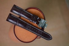 Handmade brown Longines strap Longines band size 20/18 (or any size 19 21 22)