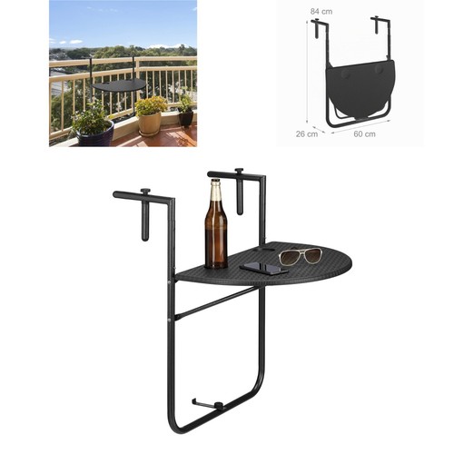 Relaxdays table balcon - table, de