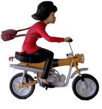 Leblon Delienne & Roger Leloup - Sculpture Yoko tsuno sur sa moto - 444 exempl.