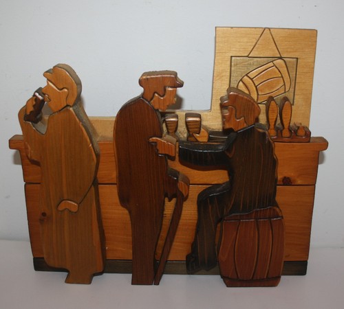 Irish folk art wood - folk,