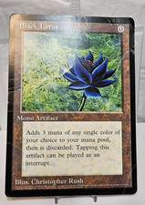 Black Lotus Oversized Jumbo Promo Magic The Gathering DAMAGED OS1