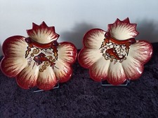 Two ceramic oyster plates by Quimper Paul Fouillen (21 cm)
