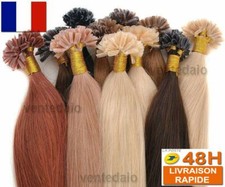 50/100/200 EXTENSIONS DE CHEVEUX POSE A CHAUD 100% NATUREL REMY HAIR 49/60CM 3A+