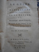 Le guide du naturaliste dans