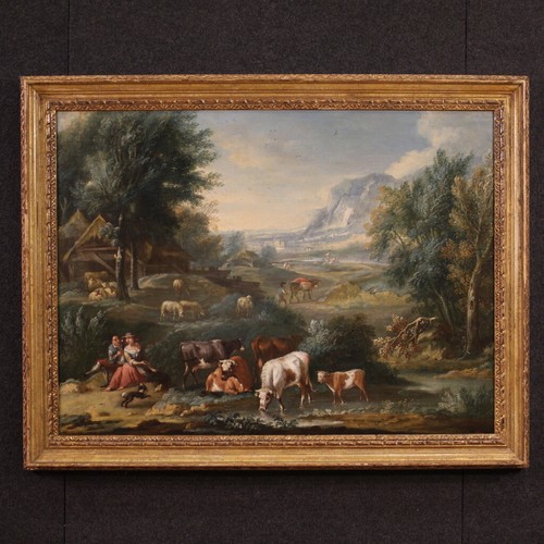 Paysage bucolique ancien
