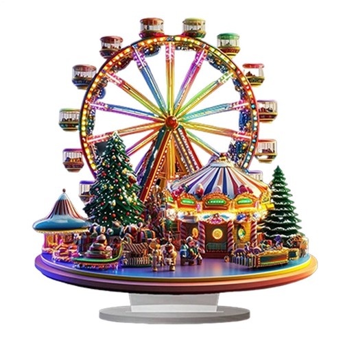 Christmas ferris wheel - christmas,