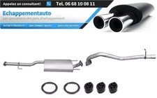 Toyota Hilux VII Pick-up 2.5 D-4D échappement silencieux central+tube arrière