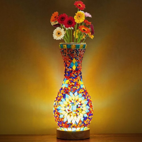 Rétro tournesol lampe vase - rétro,