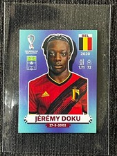 PANINI STICKER FIFA WORLD CUP QATAR 2022 JEREMY DOKU BELGIQUE  # BEL 17 ROOKIE