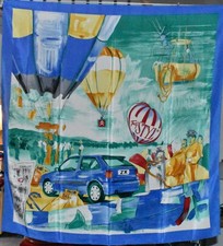 Foulard en soie publicitaire Citroën ZX  88 x 85 cm