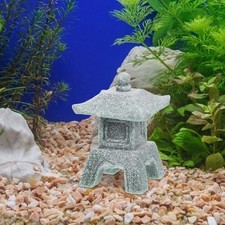  Mini Statue de pagode en pierre, 2 pièces, lanterne en pierre, Style Vintage,