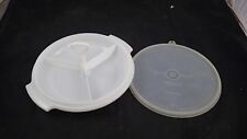 Vintage Tupperware 3 Section 8 IN Suzette Portion Plat Stk #608 Avec / Poignée &