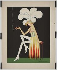 Roger Cartier Music hall Mistinguette Circa 1930 Affiche Originale Cabaret