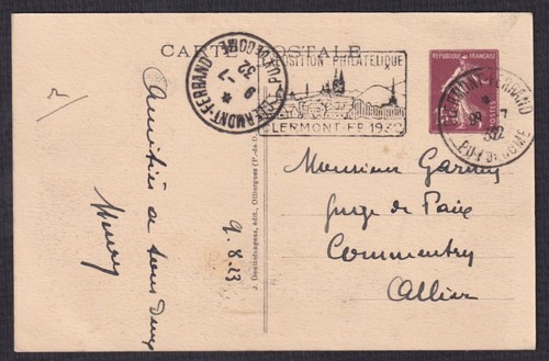 Entier postal semeuse avec - entier,