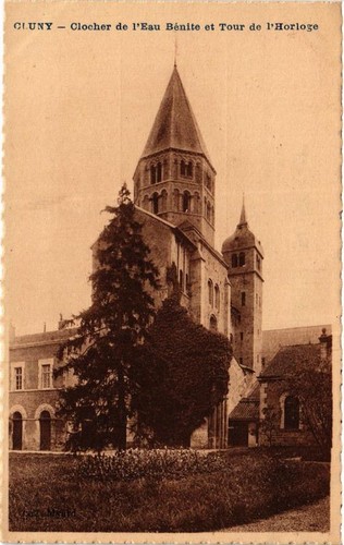 Cpa cluny clocher l eau - cluny, de