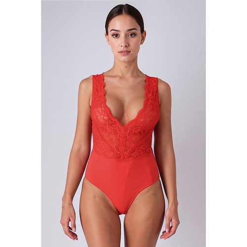 Body rouge evalie - rouge,