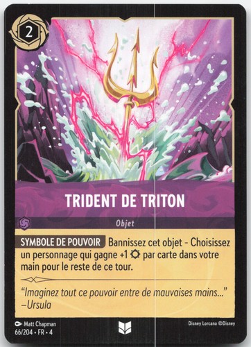 Carte lorcana trident - lorcana,