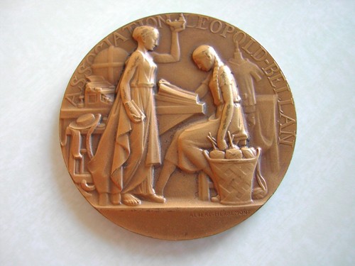 Médaille bronze art déco - art,