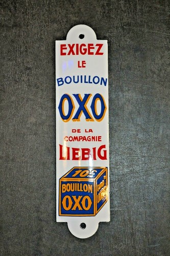 Plaque émaillée oxo bouillon - émaillée,