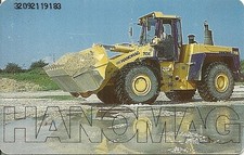 RARE / TELEPHONE CARD - BACKHOE CONSTRUCTION EXCAVATOR TRUCK / PHONECARD