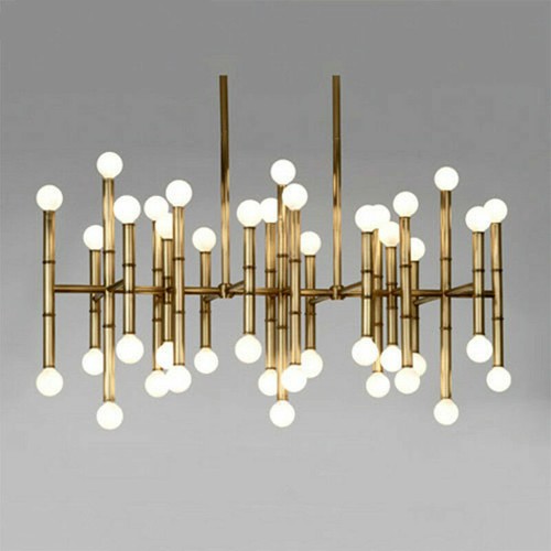 Lustre designer rectangulaire - lustre,