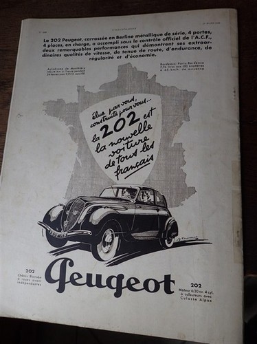 Peugeot 202 nouvelle voiture - 202,