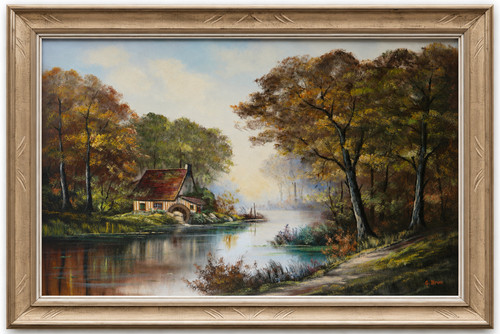 Tableau peinture huile - peinture, à