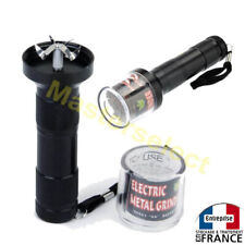 Grinder mélangeur électrique de tabac en métal de couleur noir  