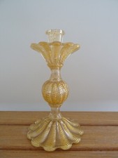 old candle holder chandelier gold BAROVIER & TOSO gold candlestick MURANO Italy