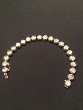 #Bracelet pierre de lune  argent massif 925 ( 17.93g) 19ème