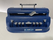 Vintage Antique Perkins Brailler Blue David Abraham Howe Press