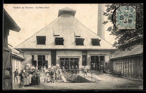 Cpa vauxrot verrerie de - vauxrot,,