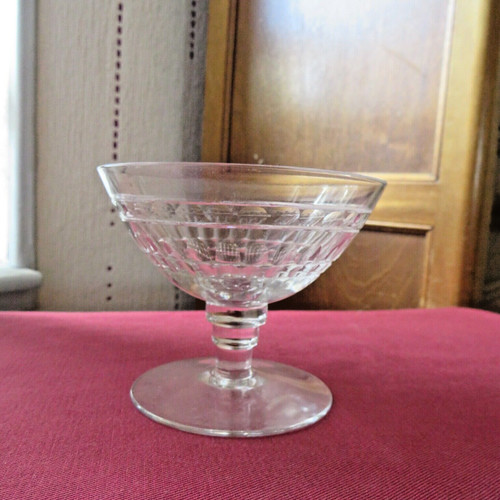 Coupe champagne en cristal - a,