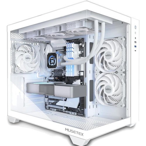 Boitier atx blanc - pc,