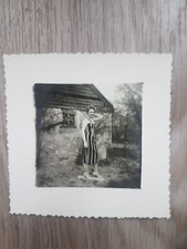 OLD SMALL PHOTO Pin Up Long Dress Ideal Vintage Decor