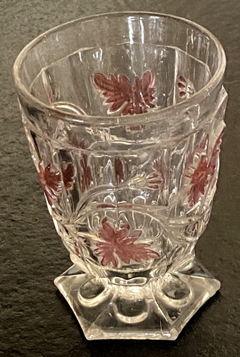 Anciens verres moulé - verres, vase
