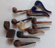 lot 10 pipes en bois